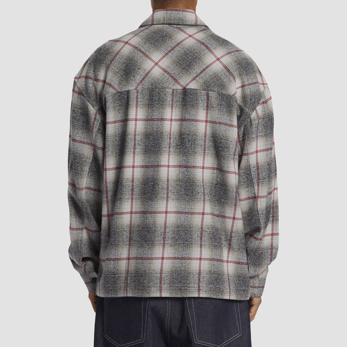 DC Mineral longsleeve Shirt Lily White Plaid