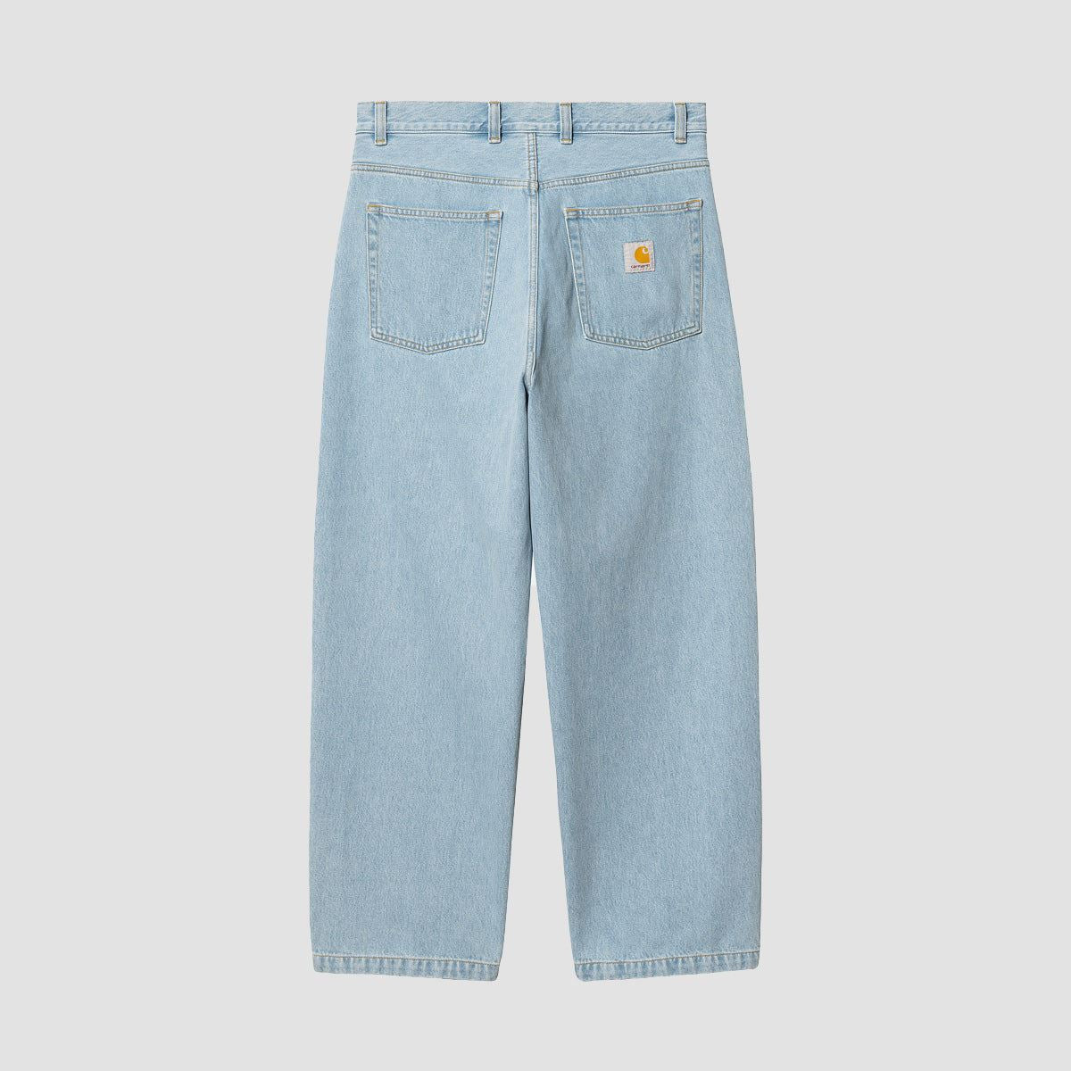 Carhartt WIP Brandon Loose Straight Fit Jeans Blue Heavy Stone Bleached