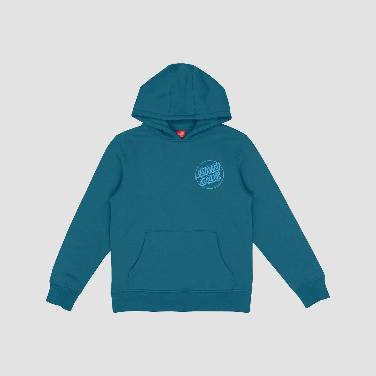 Santa Cruz Roskopp Screaming Five Pullover Hoodie Teal - Kids