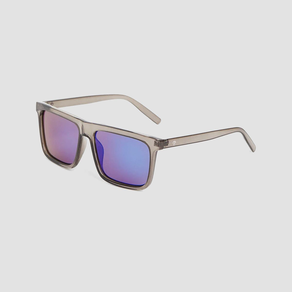 CHPO Bruce Sunglasses Transparent Grey/Blue Mirror