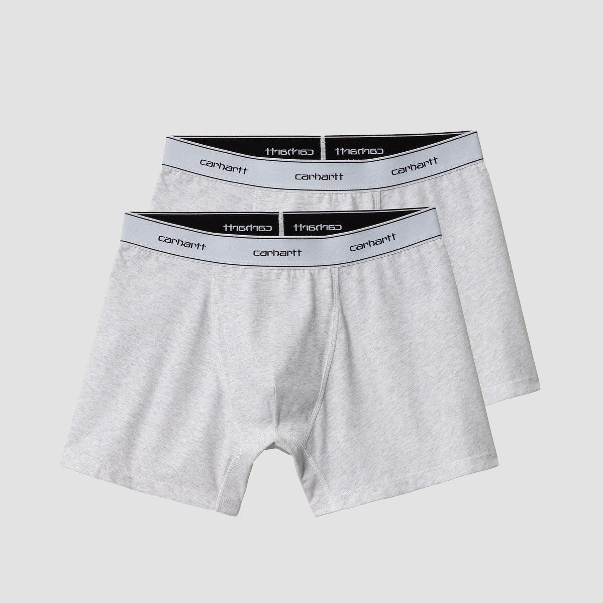 Carhartt WIP Cotton Trunks Boxer Shorts 2 Pack Ash Heather/Ash Heather