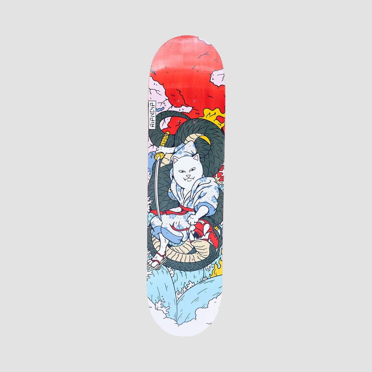 Ripndip Nermurari Warrior Skateboard Deck Red - 8"