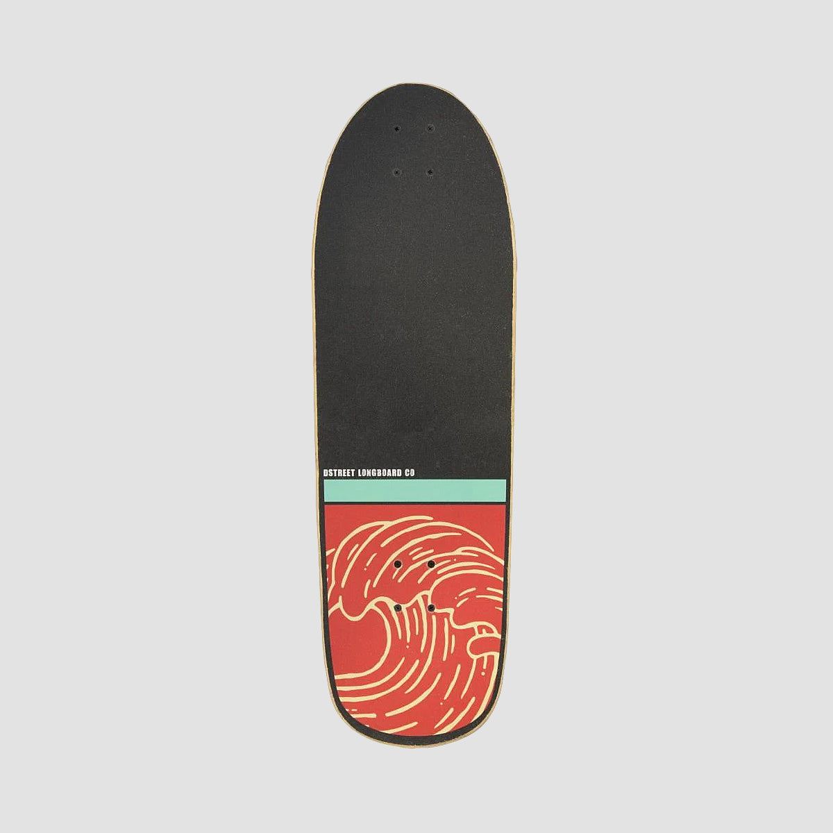 D Street Surfskate Mission Cruiser Skateboard Natural/Red - 32"