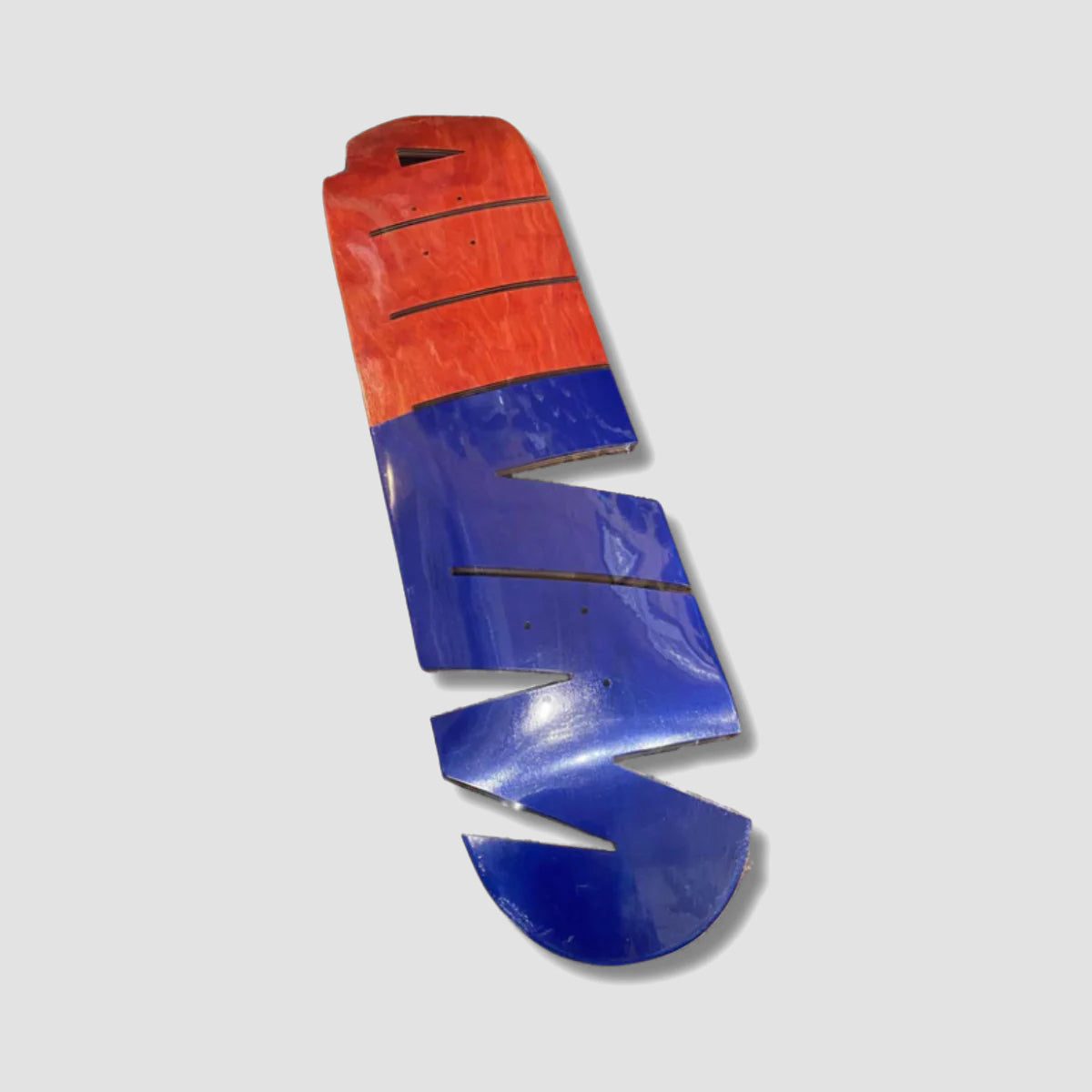 411 Cut Out EX7 Skateboard Deck Red/Blue - 8" (Not Skateable)