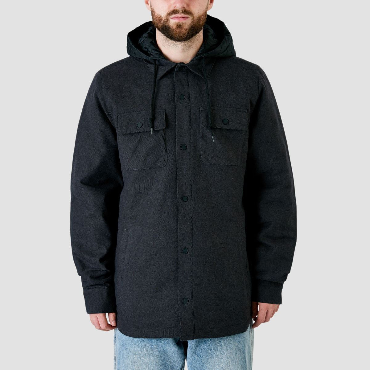 Volcom Ins Riding Flannel Heather Black