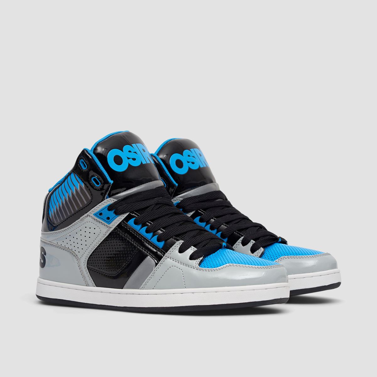 Osiris NYC 83 CLK High Top Shoes - Grey/Black/Blue/Supervent