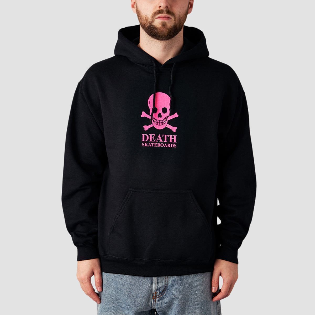 Pink skull hoodie hotsell