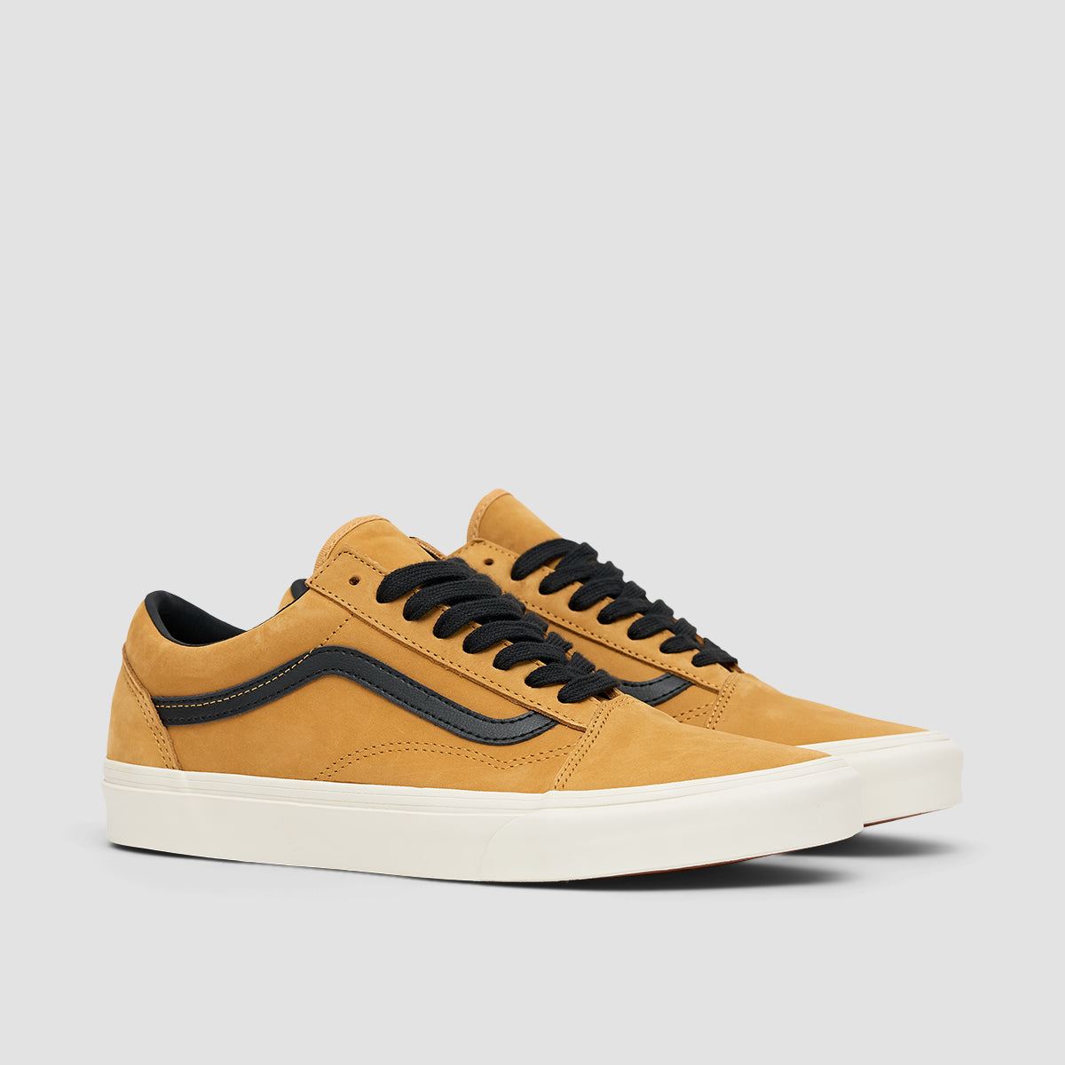 Vans Old Skool Shoes Nubuck Honey Gold Black 3.5uk Nubuck Honey Gold Black