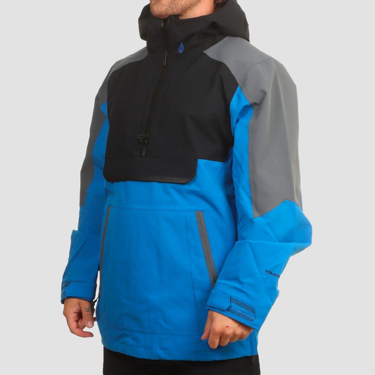 Volcom Brighton Pullover Snow Jacket Electric Blue