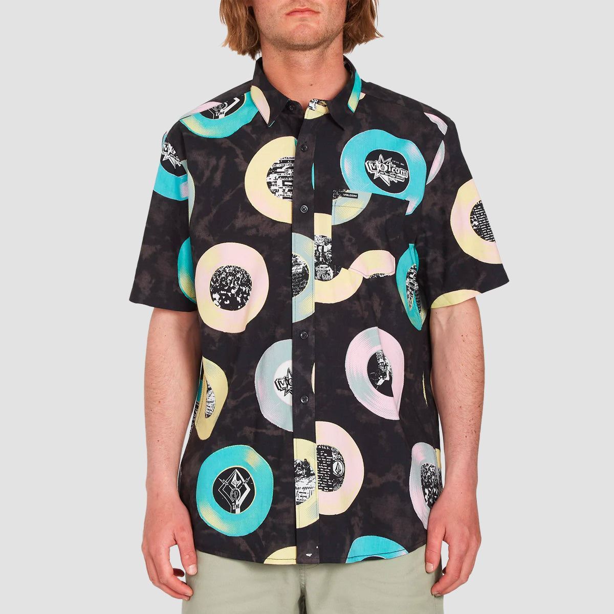 Volcom Ent LP Short Sleeve Shirt Black