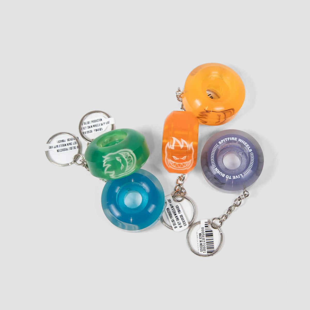 Spitfire Wheel Key Chain Sapphire Assorted Colours