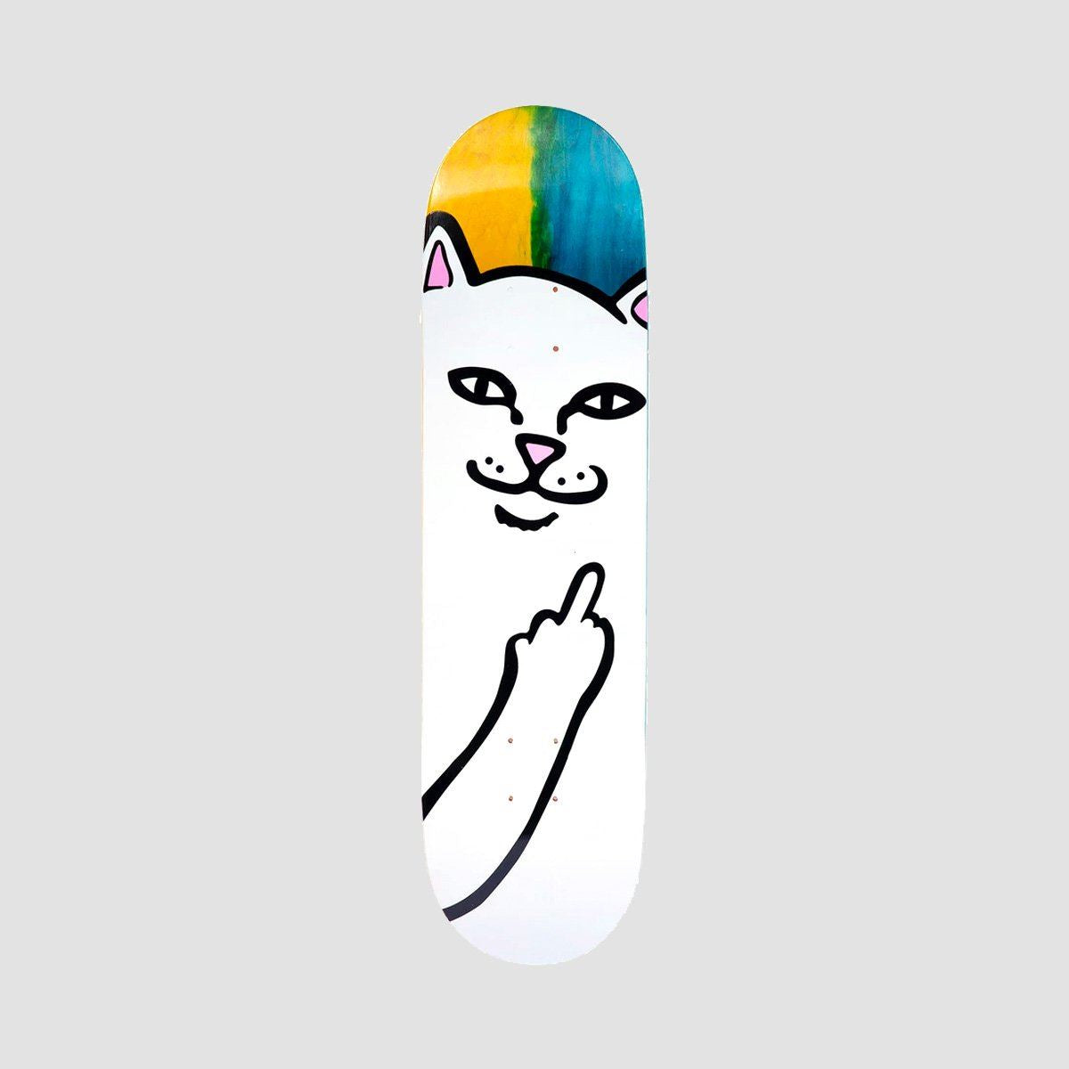 Ripndip Lord Nermal Skateboard Deck Blue/Yellow - 8"