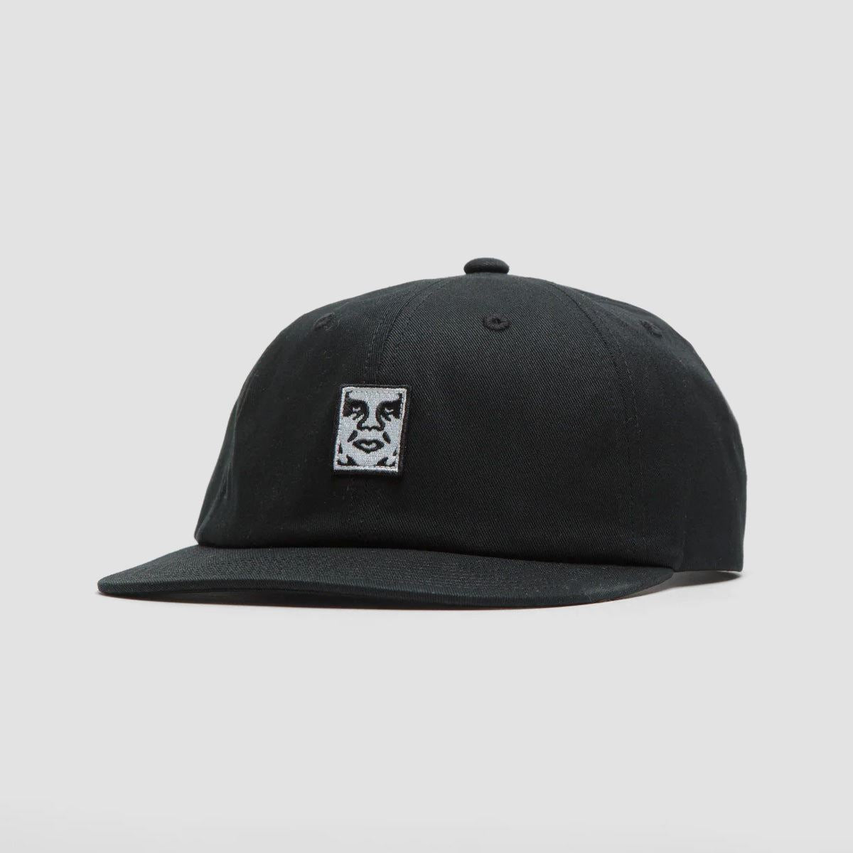 OBEY Icon Patch Panel Strapback Cap Black