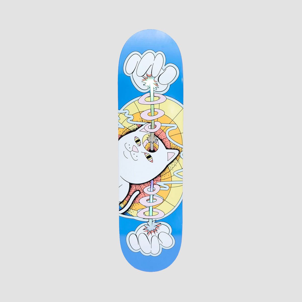 Ripndip Mind Control Skateboard Deck Blue - 8"