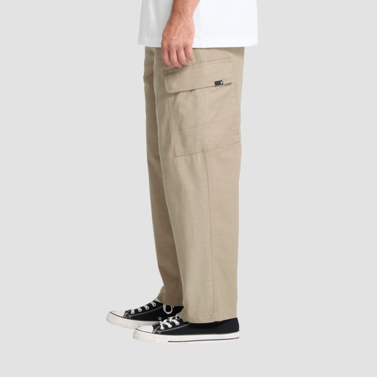 Volcom Billow Tapered EW Cargo Pants Khaki