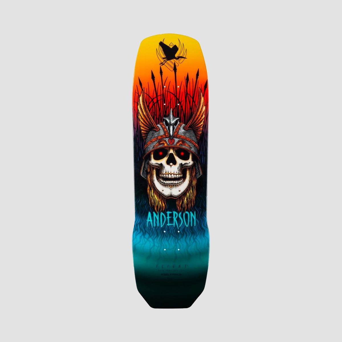 Powell Peralta Andy Anderson Heron Skull Flight 290 Skateboard Deck - 9.13"