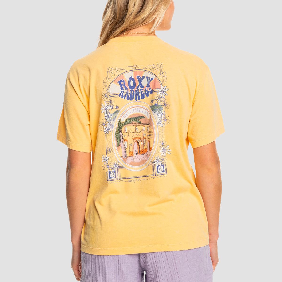 Roxy Moonlight Sun B T-Shirt Flax - Womens