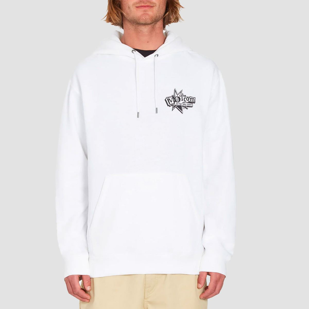 Volcom Ent Pullover Hoodie White