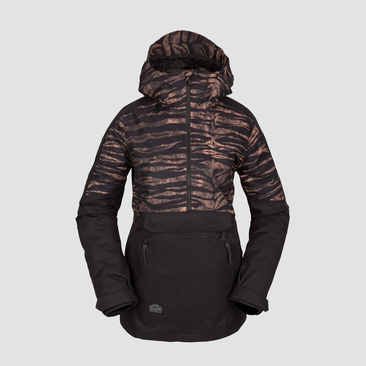 Volcom Mirror Pullover Snow Jacket Tiger Print - Womens
