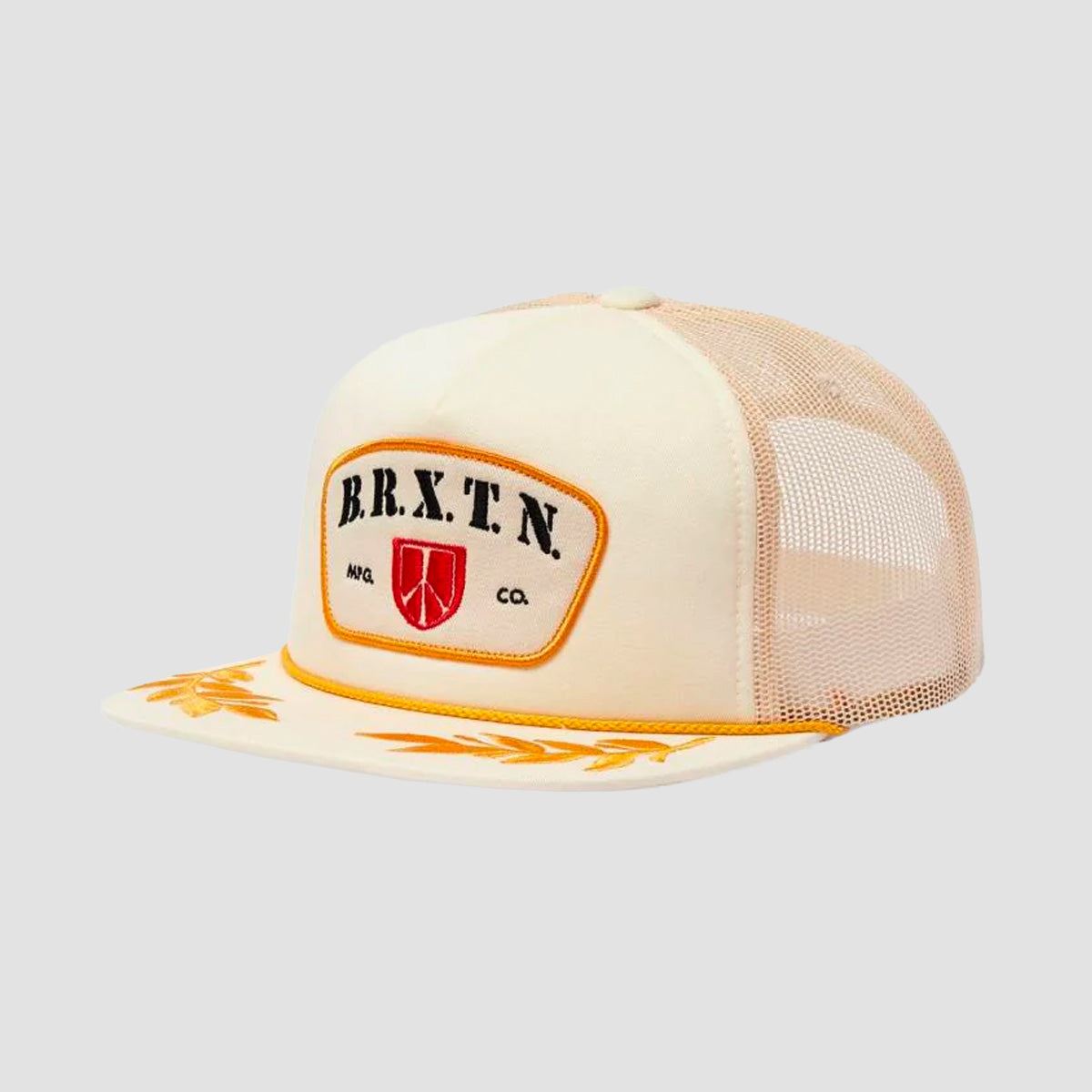 Brixton Peace Shield MP Trucker Cap Off White/Off White