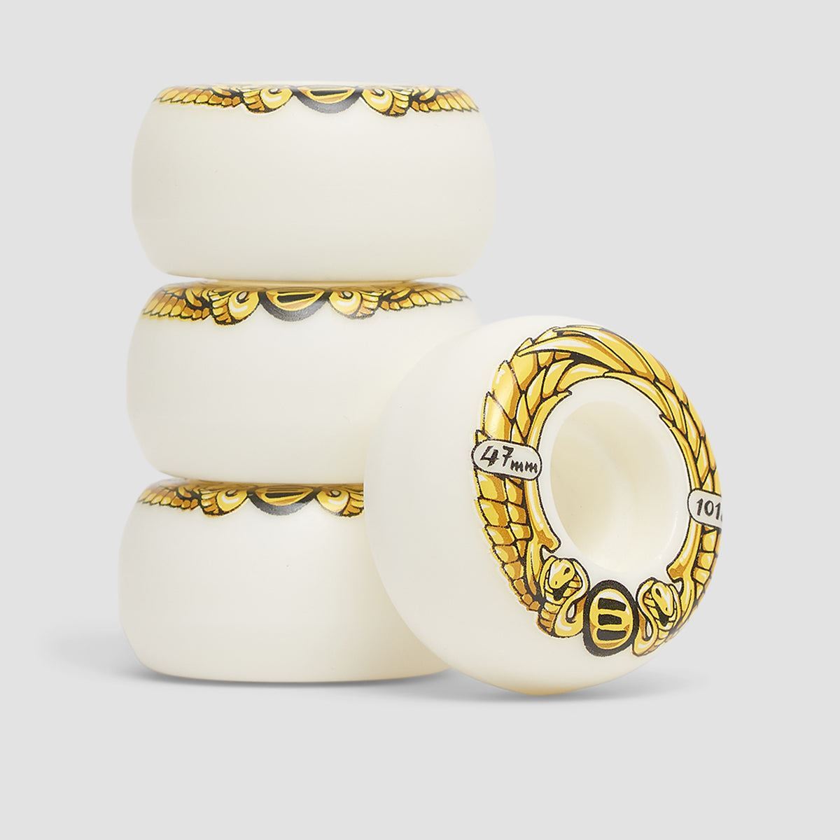 Eulogy Anti Rocker 101A Inline Wheels x4 White 47mm