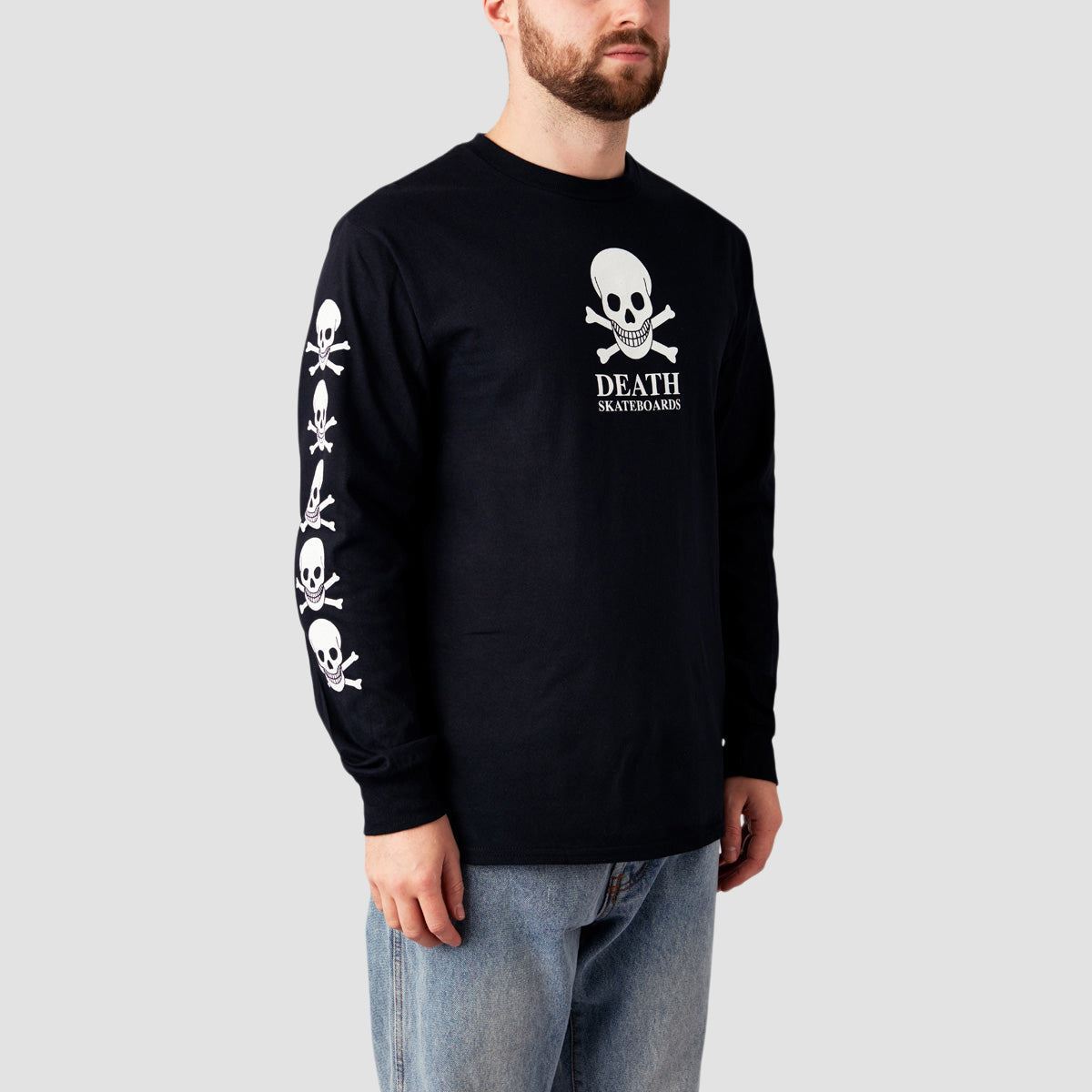 Death OG Skull Longsleeve T-Shirt Black