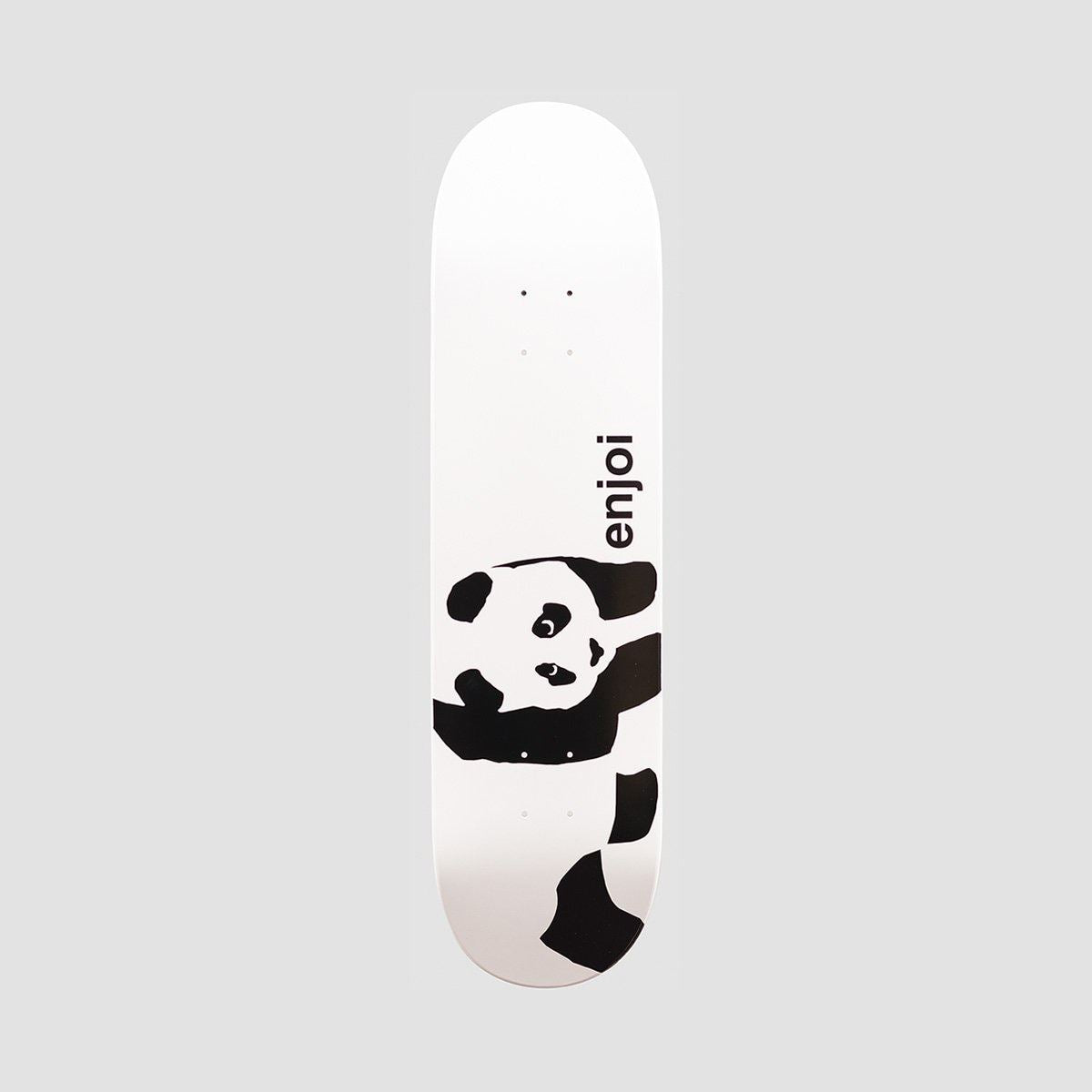Enjoi Whitey Panda Logo Wide R7 Skateboard Deck White - 8.5"