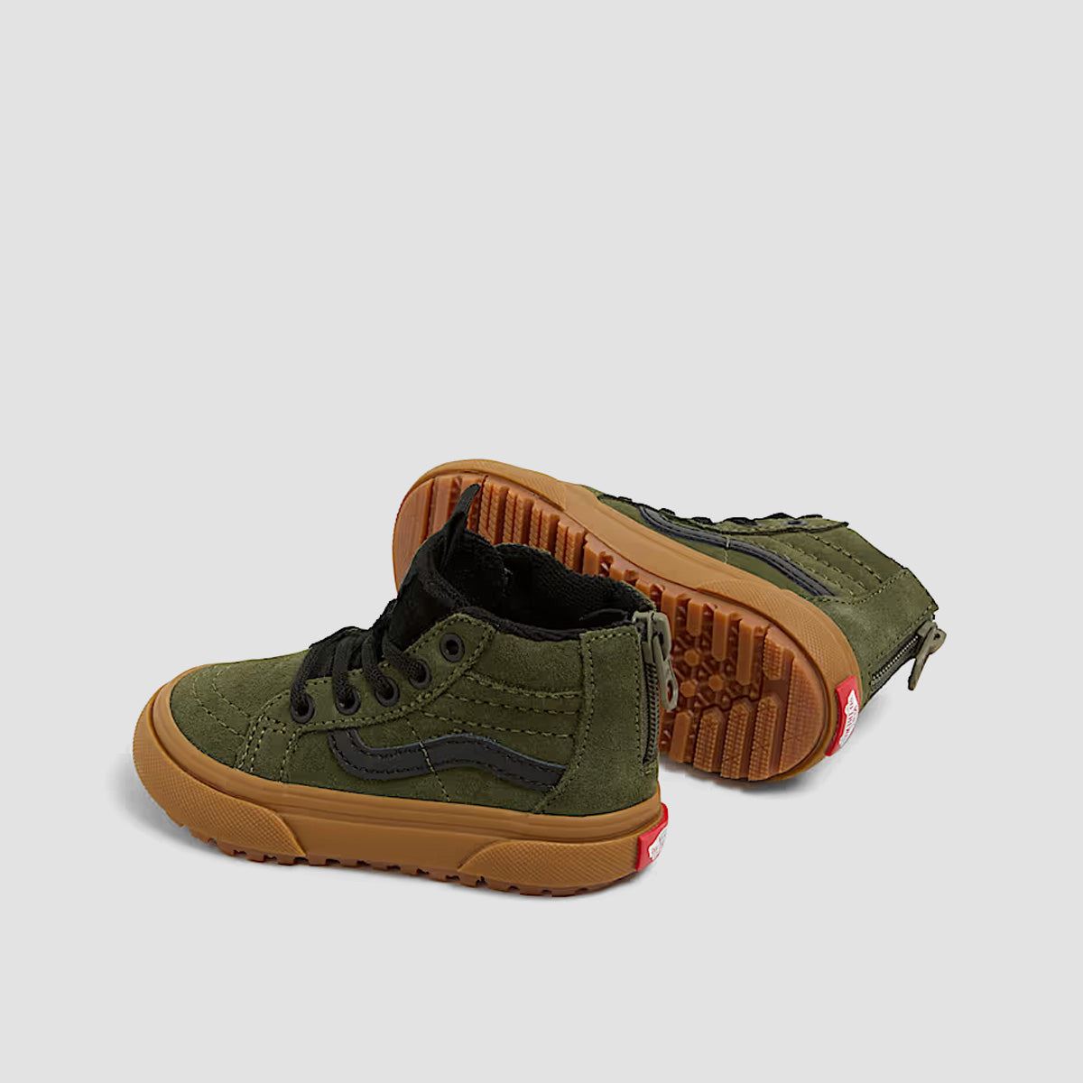 Vans MTE SK8-Hi Zip High Top Shoes - Grape Leaf/Gum - Kids