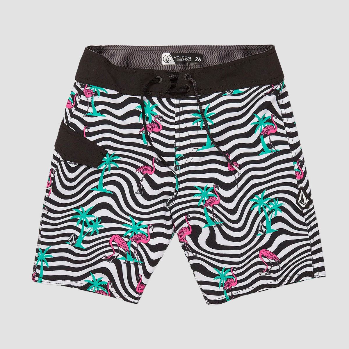 Volcom Flamingbros Mod 16" Boardshorts White - Kids