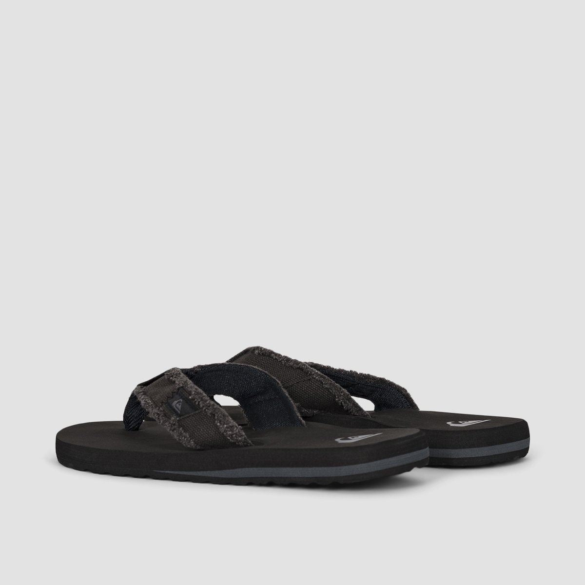 Quiksilver Monkey Abyss Sandals Black/Black/Brown - Kids