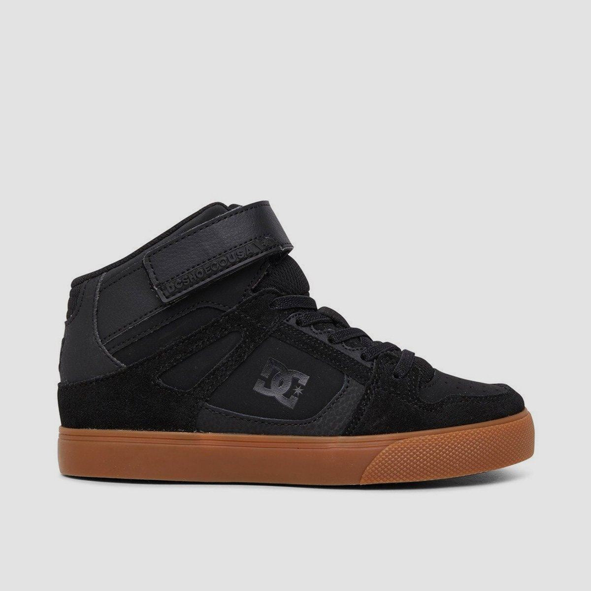 DC Pure High-Top EV Shoes - Black/Gum - Kids