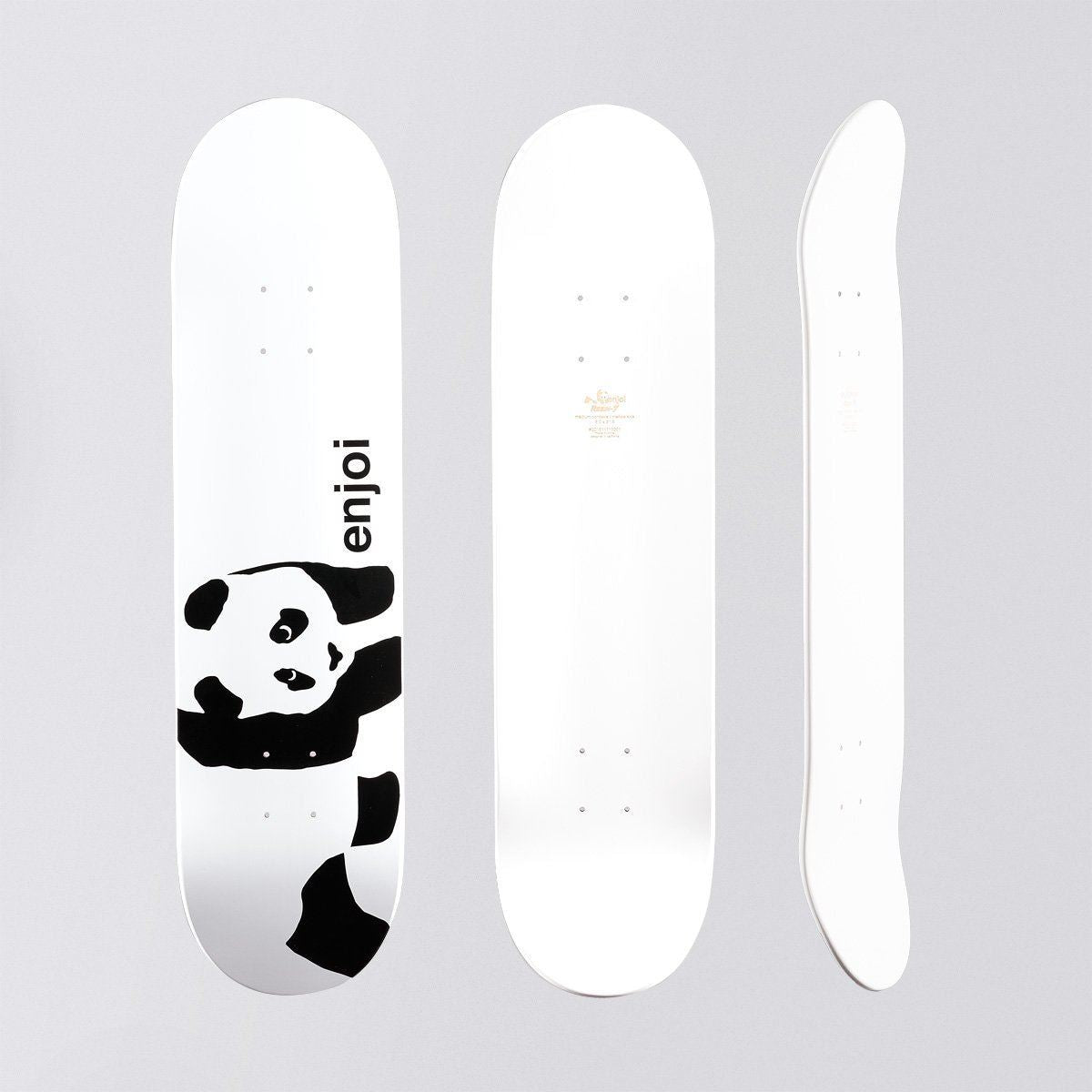 Enjoi Whitey Panda Logo Wide R7 Skateboard Deck - 8"