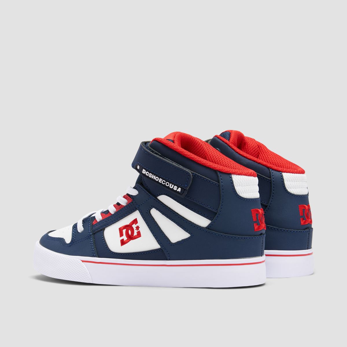 DC Pure HT EV High Top Shoes - DC Navy/Athletic Red - Kids