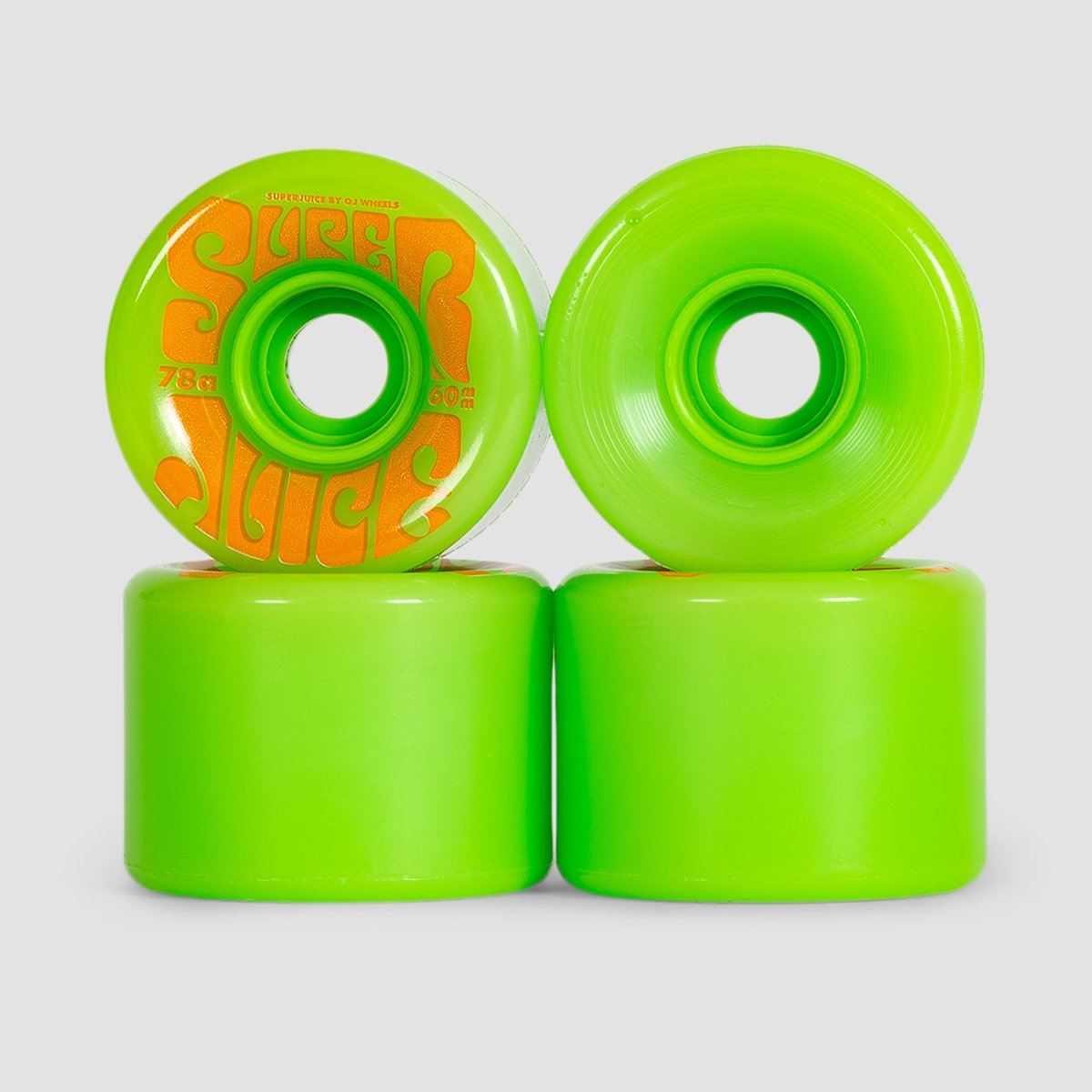 OJ Super Juice 78a Soft Skateboard Wheels Green 60mm
