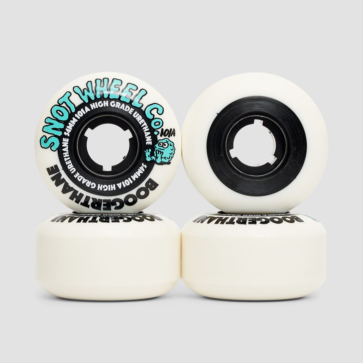 Snot Team 101A Skateboard Wheels White/Black 54mm