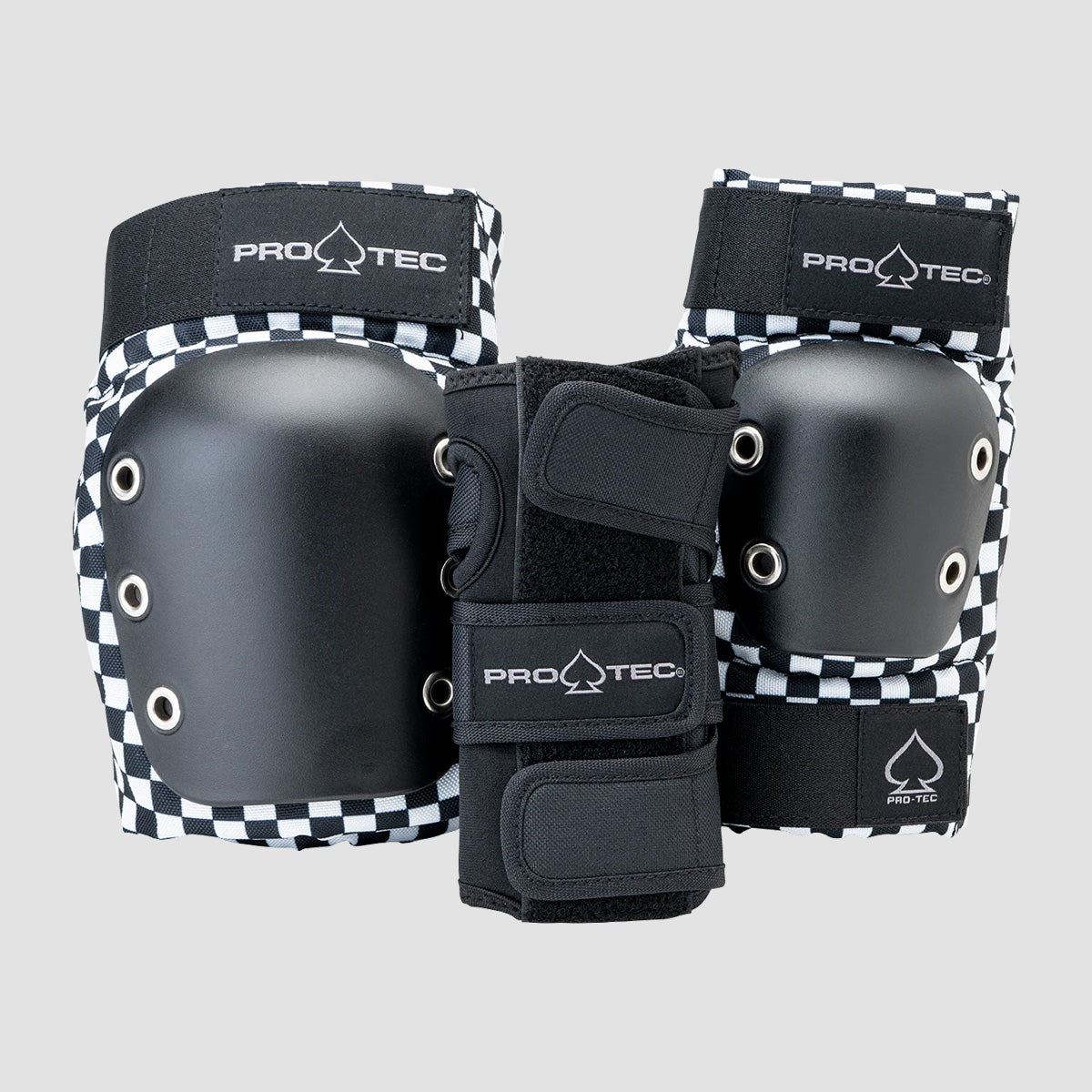 Protec Street Open Back Pad Set 3 Pack Checker