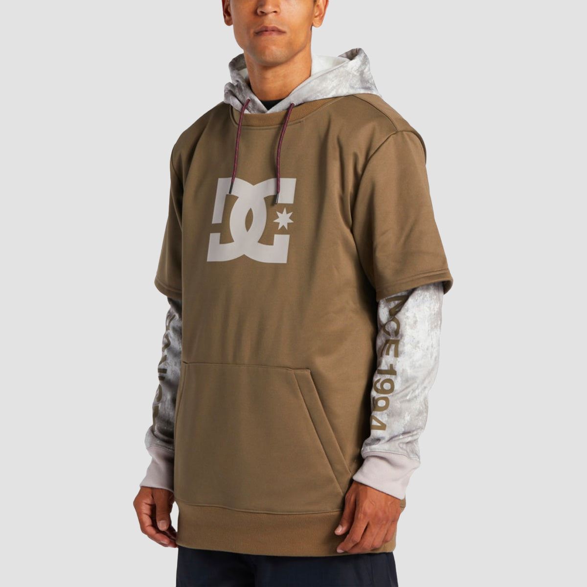 DC Dryden Snow Pullover Hoodie Sand Stone