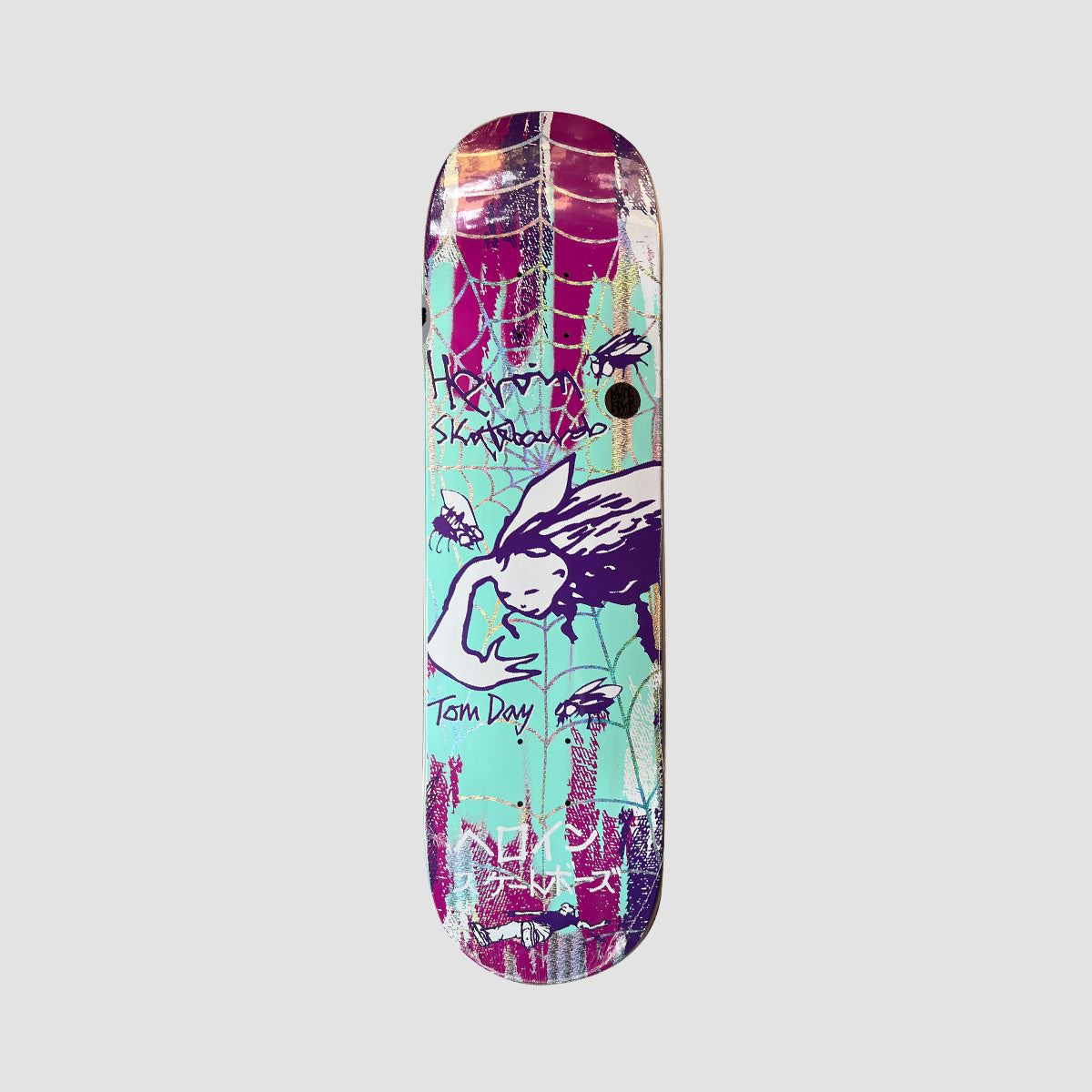 Heroin Tom Day Flies Symmetrical Razor Edge Skateboard Deckd - 8.5 Inches