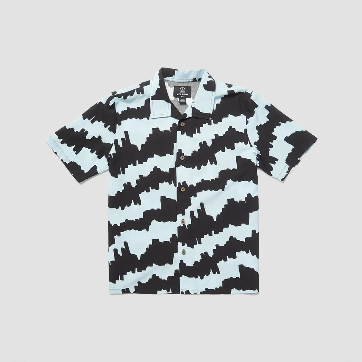 Volcom Cosmic Love Short Sleeve Shirt Ice Blue - Kids