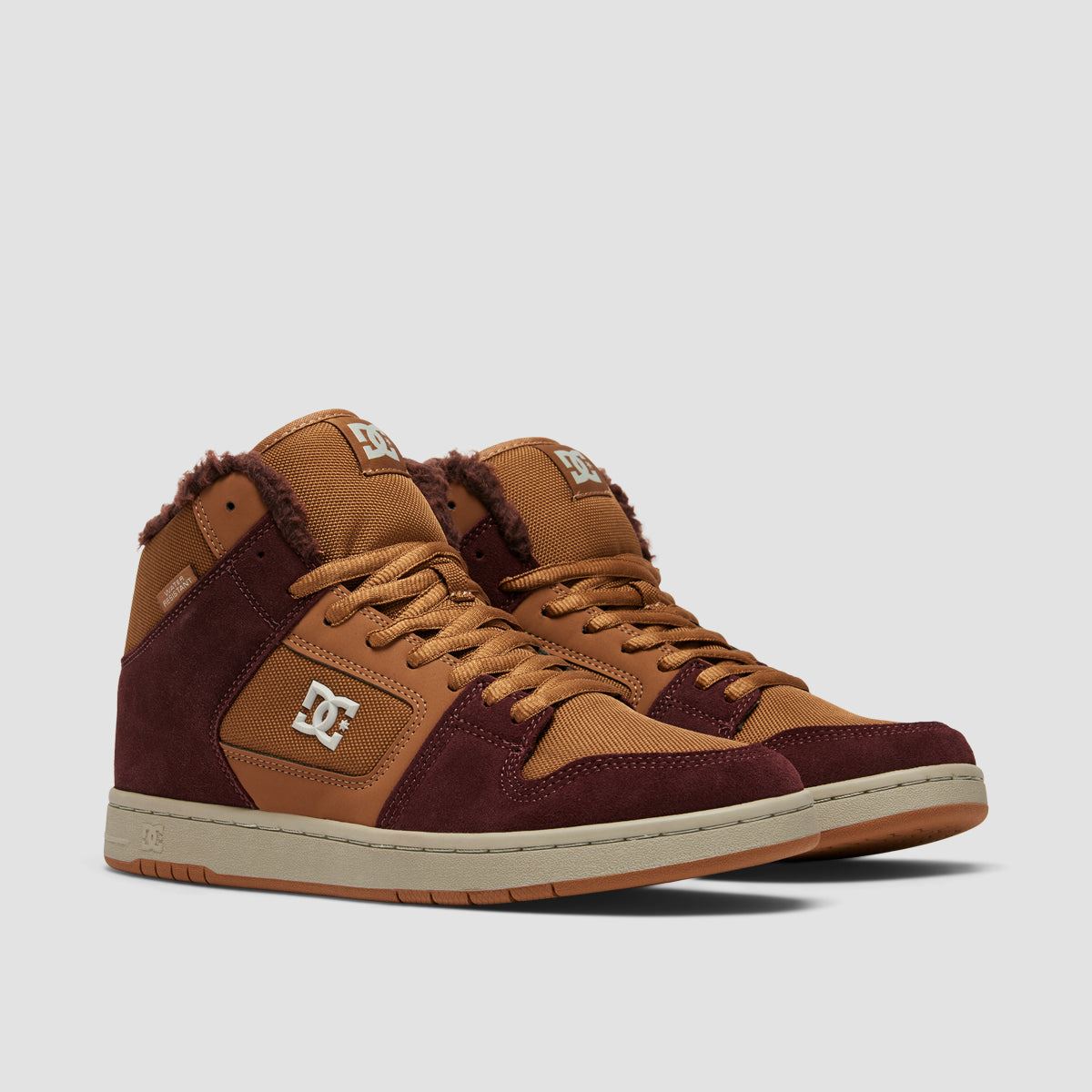 DC Manteca 4 Hi WR High Top Shoes - Brown/Brown/White