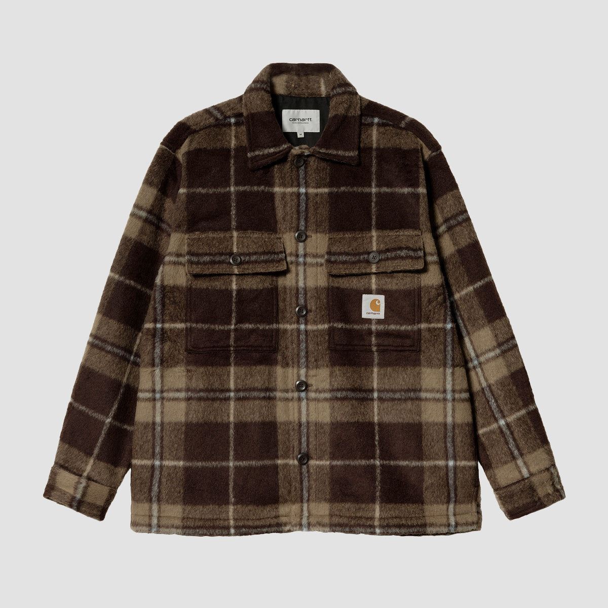 Carhartt WIP Manning Check Shirt Jacket Dark Umber/Leather