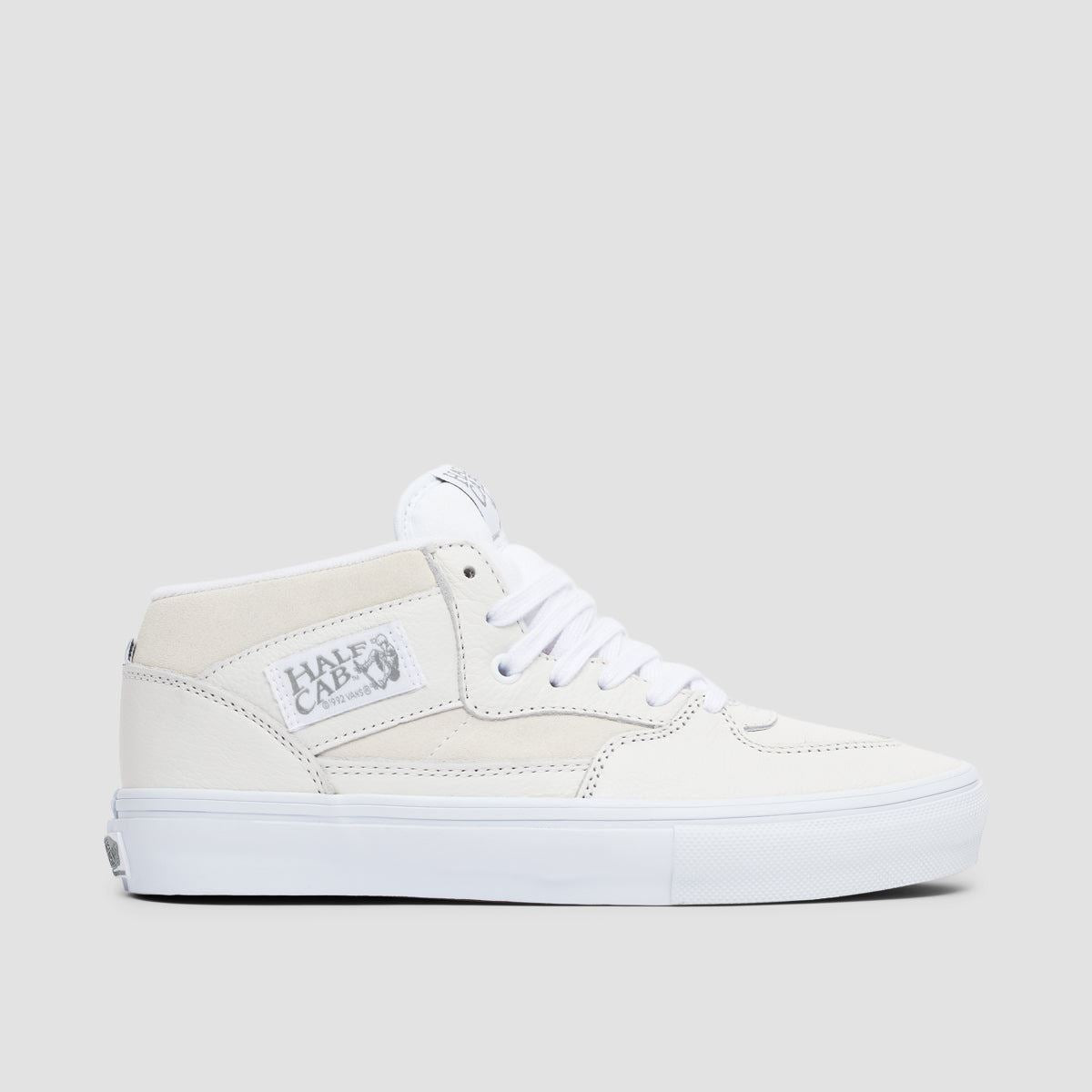 Vans Skate Half Cab Mid Top Shoes - Daz White/White