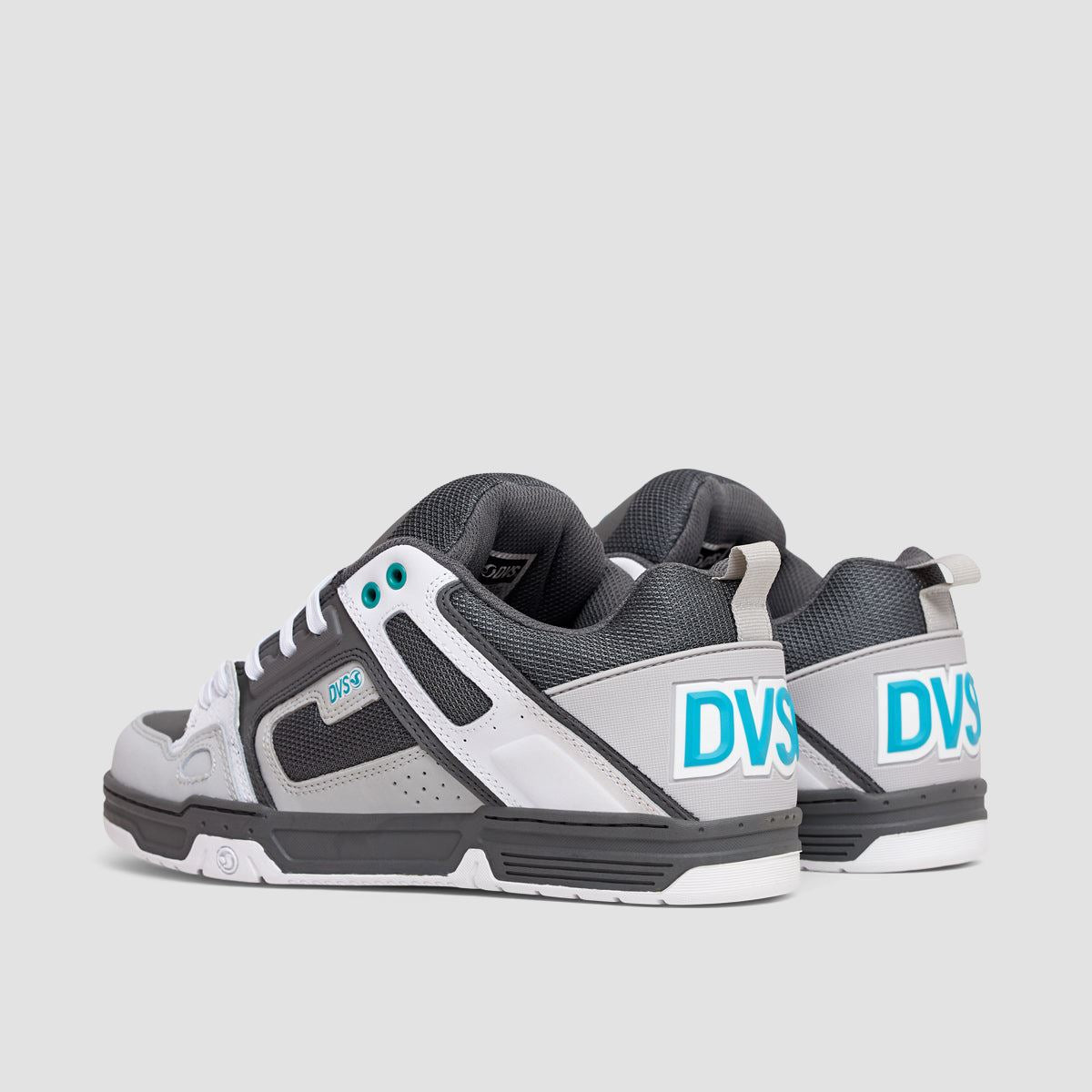 DVS Comanche Shoes - Charcoal/White/Turqoise Nubuck