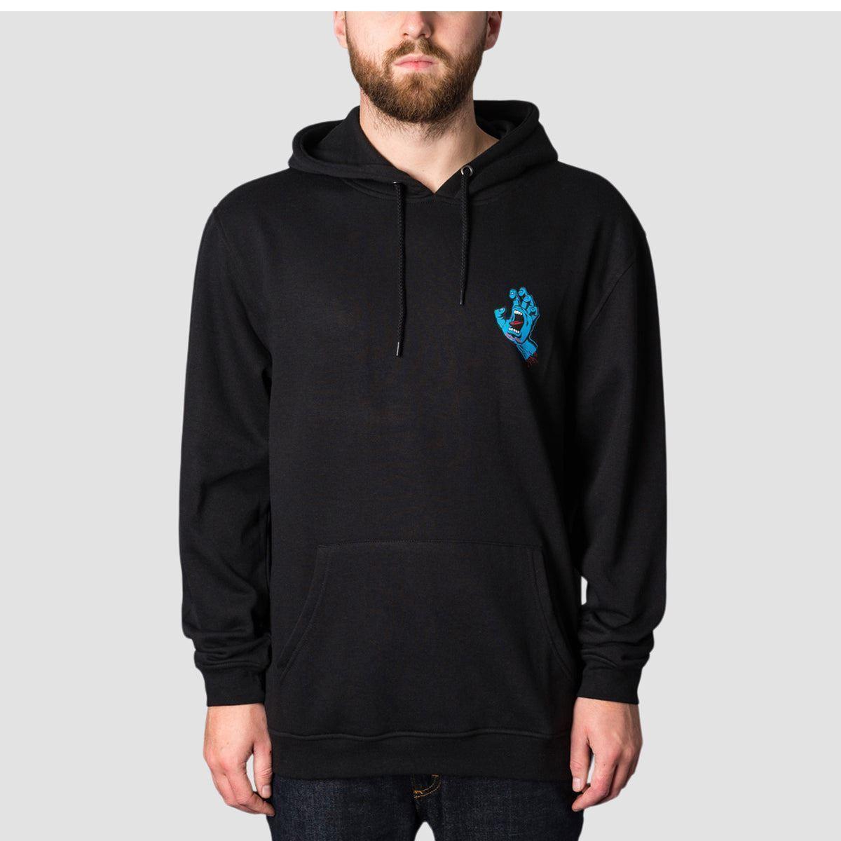Santa Cruz Screaming Hand Chest Pullover Hoodie Black