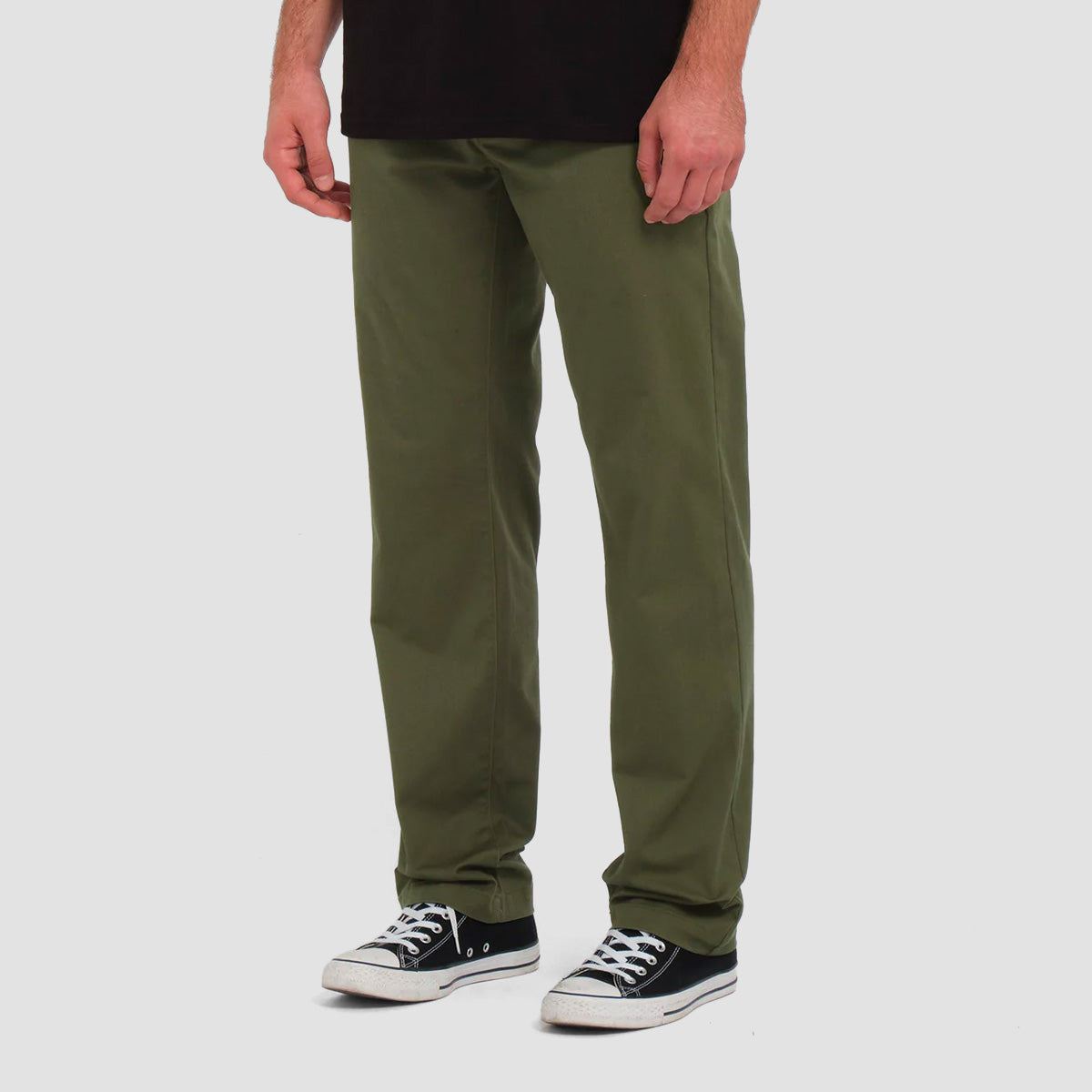 Volcom Frickin Modern Stretch Chino Pants Squadron Green