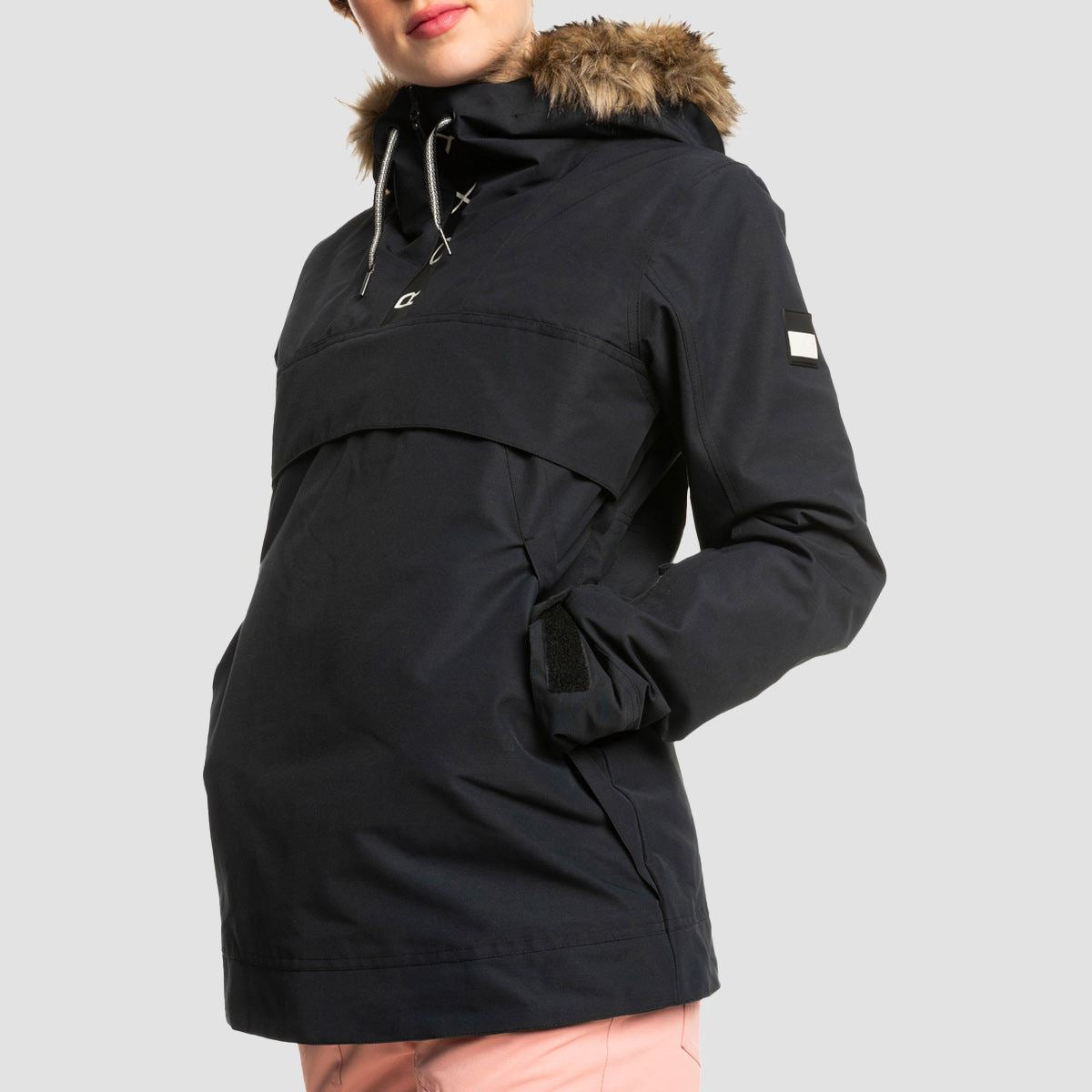 Roxy Shelter 10K Pullover Snow Jacket True Black - Womens