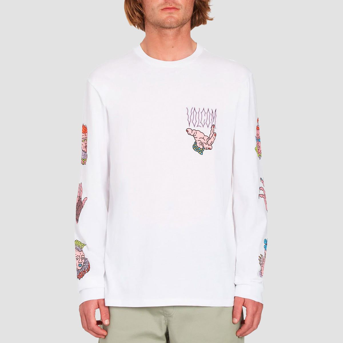 Volcom Connected Minds Longsleeve T-Shirt White