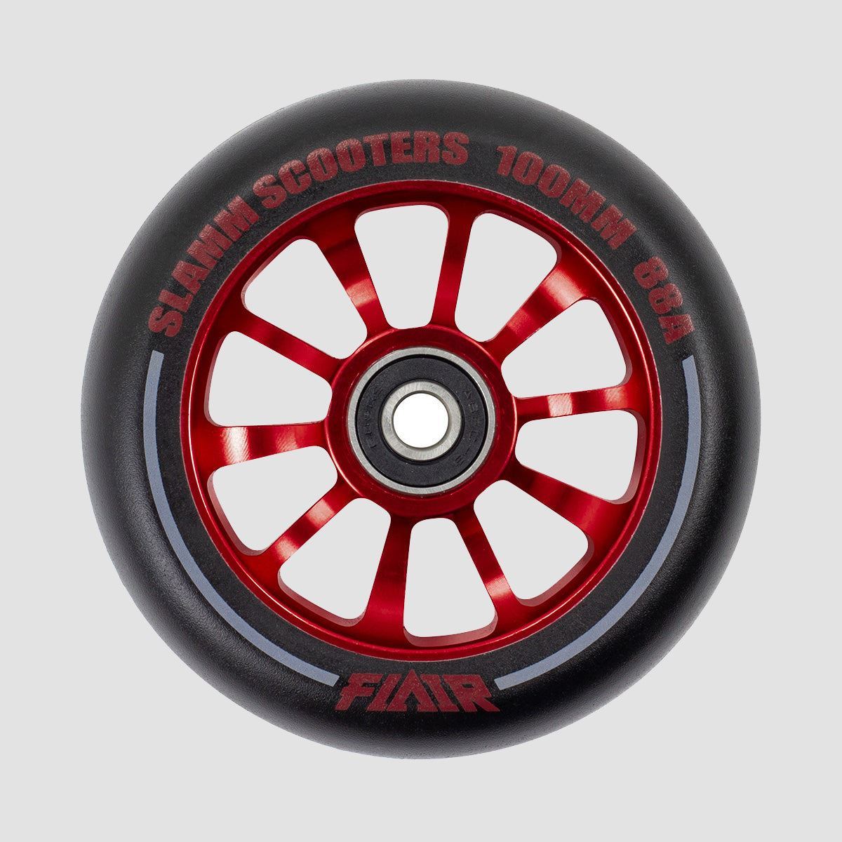 Slamm Team Wheel x1 Black/Red 110mm