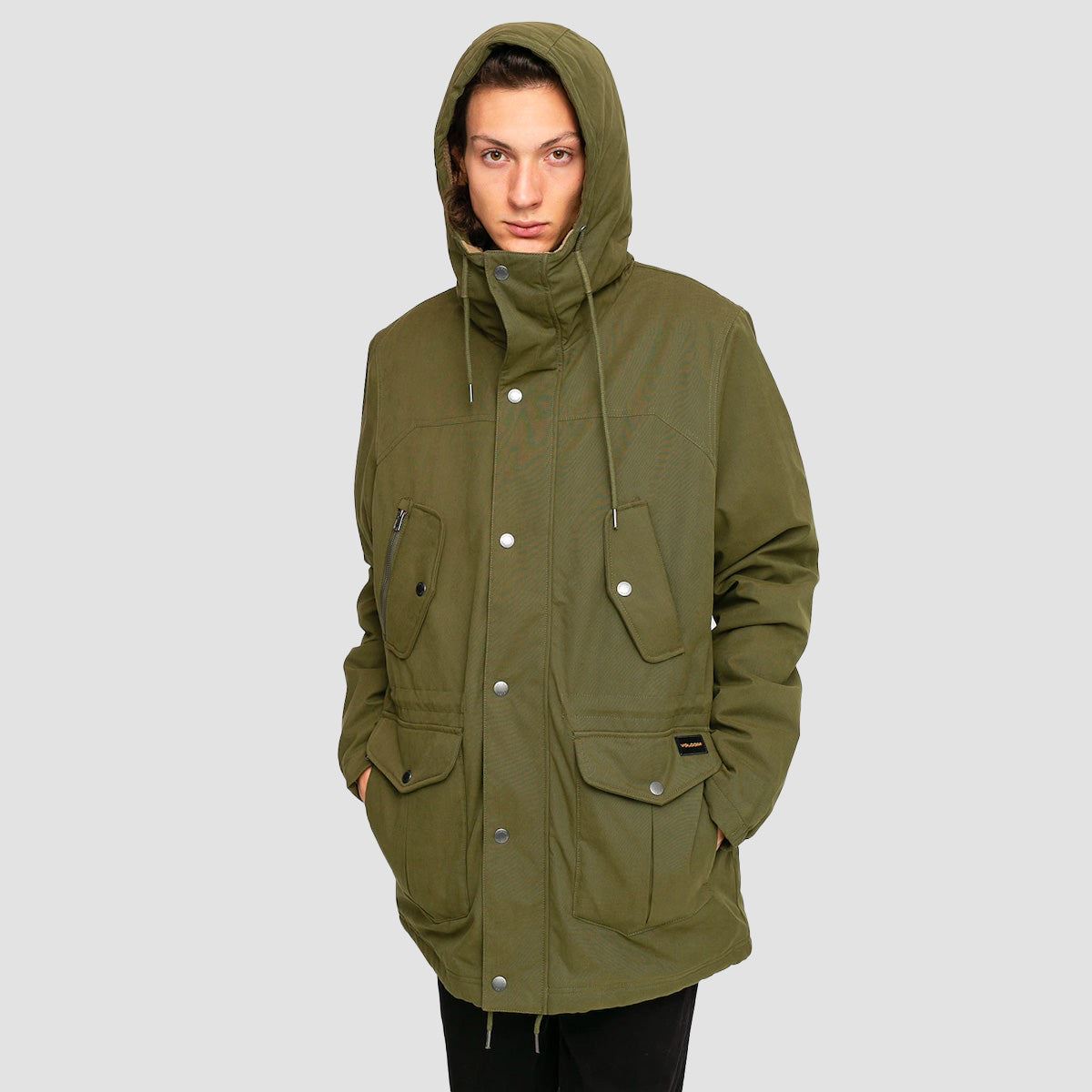 Volcom Starget 5K Parka Jacket Military