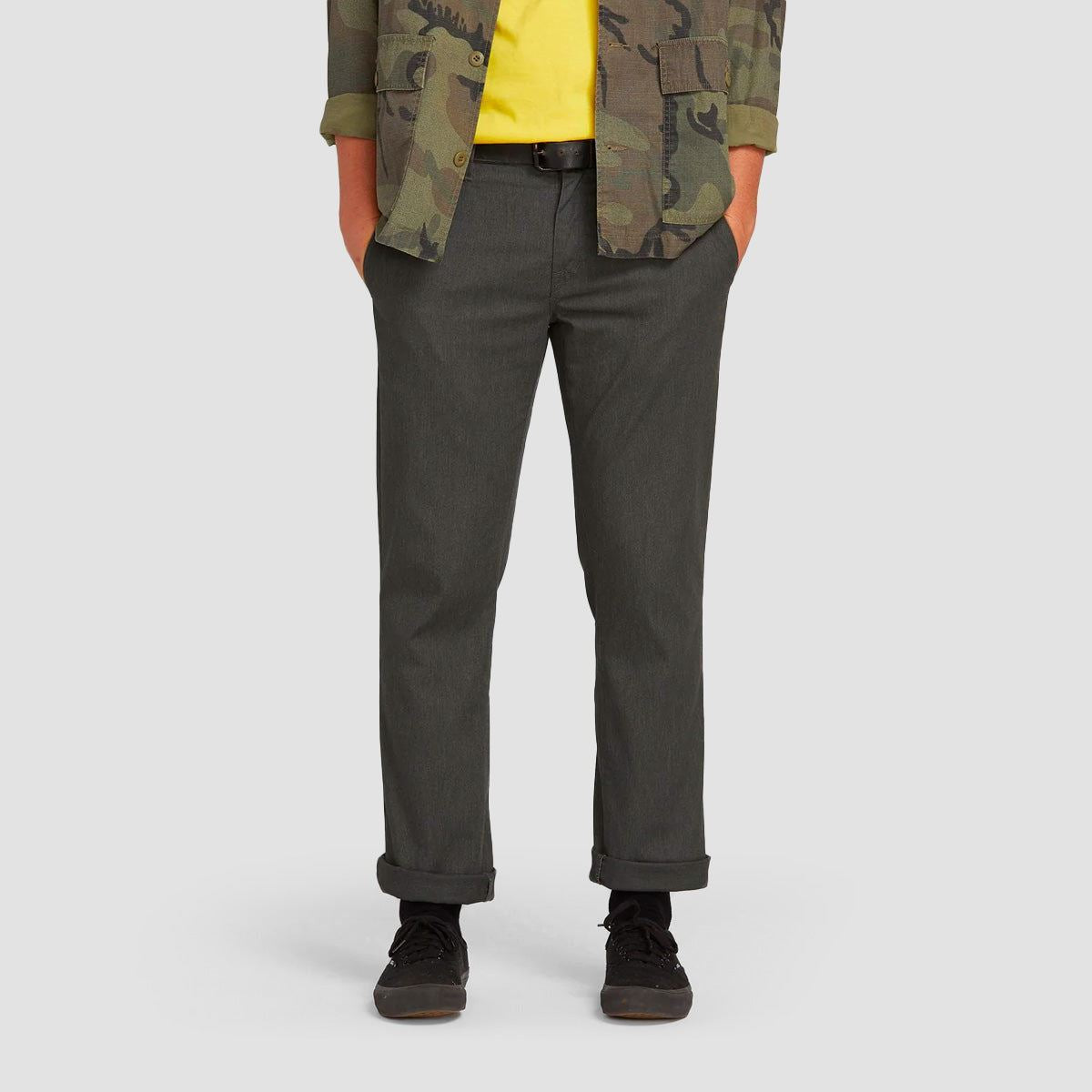 Volcom Frickin Modern Chino Pants Charcoal Heather - Kids